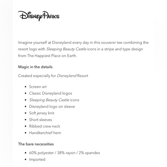 Disneyland Logo T-Shirt for Women – Sleeping Beauty Castle - Picture 3 of 6